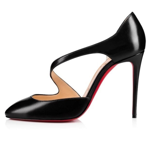 Christian Louboutin Shoes Black Catchy One Heels 100 Pump Size 41 - Picture 1 of 10